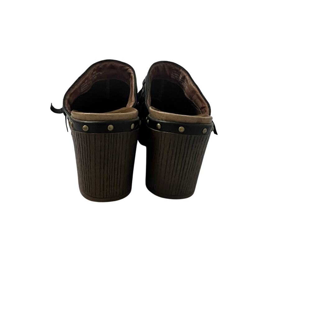 Dansko Deni Fringe Chunky Y2k Platform Mule Clogs… - image 2